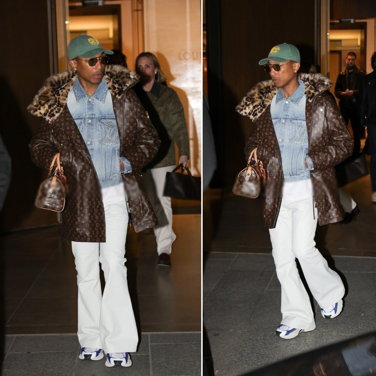 pwilliamsworld's tweet photo. Pharrell leaving the Louis Vuitton HQ in Paris two days before the F/W 2025 show - January 19, 2025 

📷: A. Nacer/ Splash News https://t.co/TXbQwEYtw5
