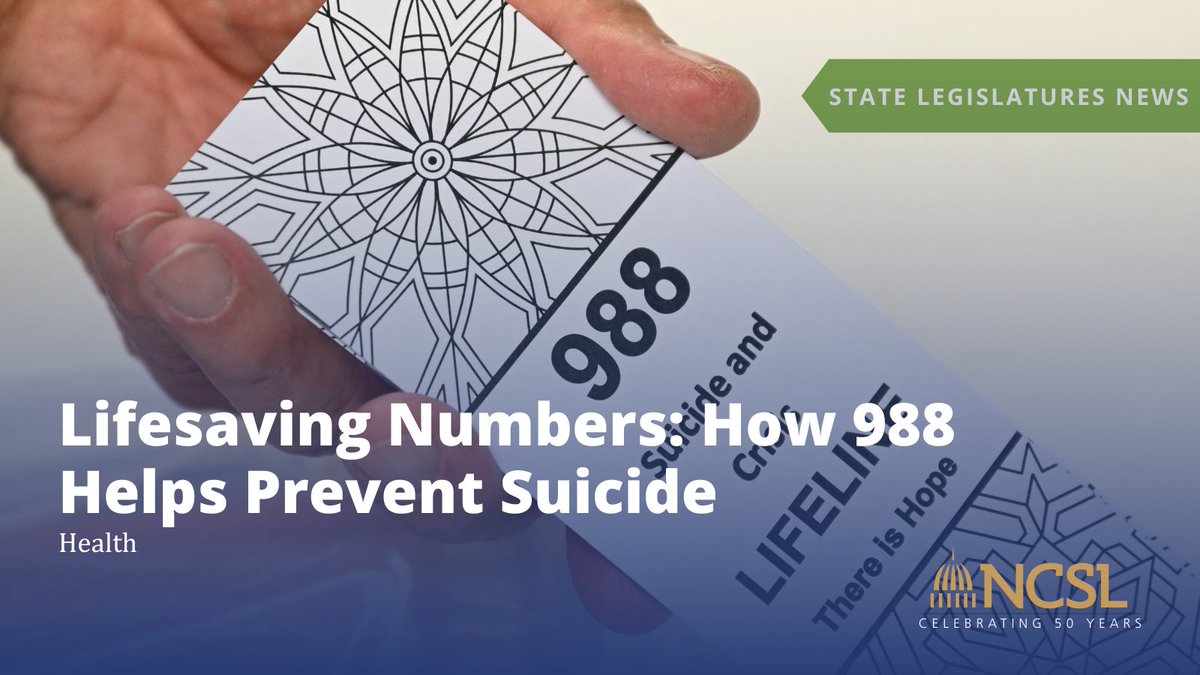 Three little numbers are playing an outsize role in preventing suicides: 988. Since its launch in 2022, the service has received more than 10 million contacts from those in need of vital and timely assistance for a mental health crisis.

Read more: bit.ly/4fPMcCe