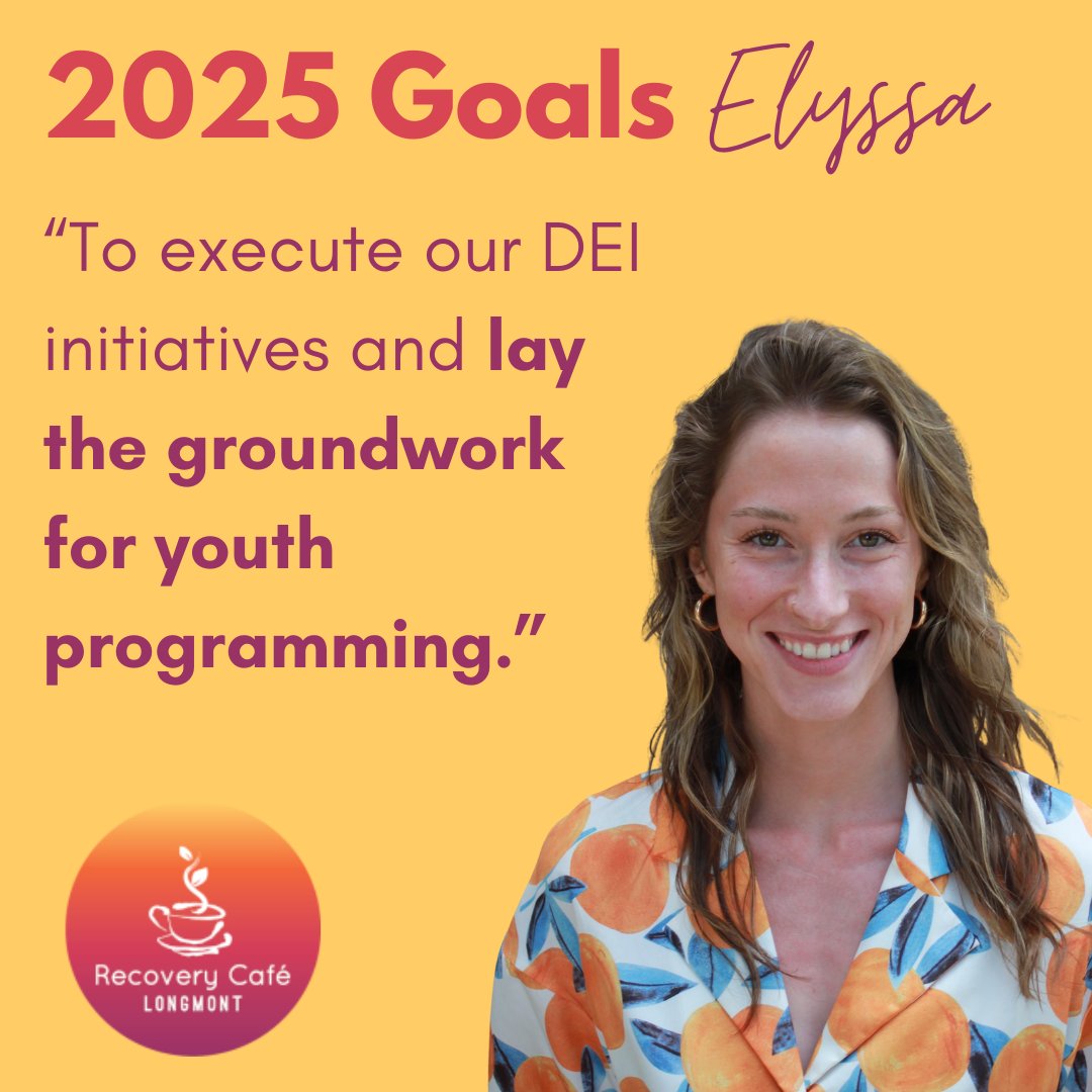 RecoveryCafeLMO's tweet photo. Another exciting goal to motivate us this Monday! 2025 is going to be a huge year for RCL and expanding our programs to serve more of our Boulder County community! https://t.co/zBfJWmPTwA