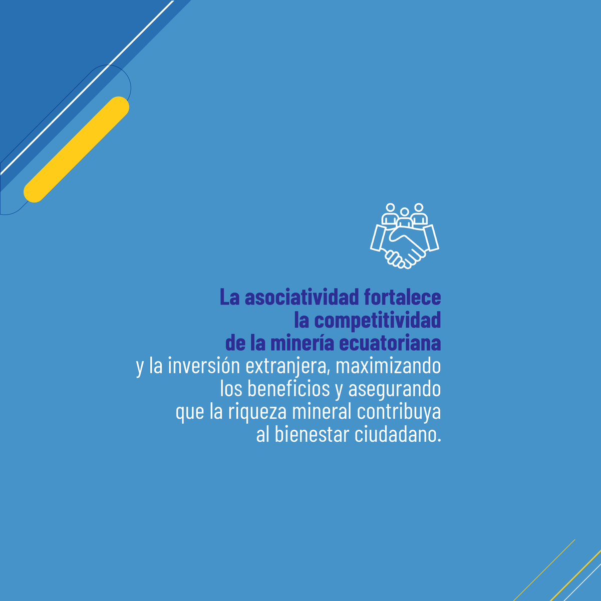ENAMIEPECUADOR's tweet photo. ENAMI EP gestiona recursos para los ecuatorianos, a través de acuerdos comerciales para exploración minera con empresas privadas reconocidas a nivel mundial.
#ENAMIEP15Años
#MineriaResponsable
#ElNuevoEcuador https://t.co/5oRyxPks7Q