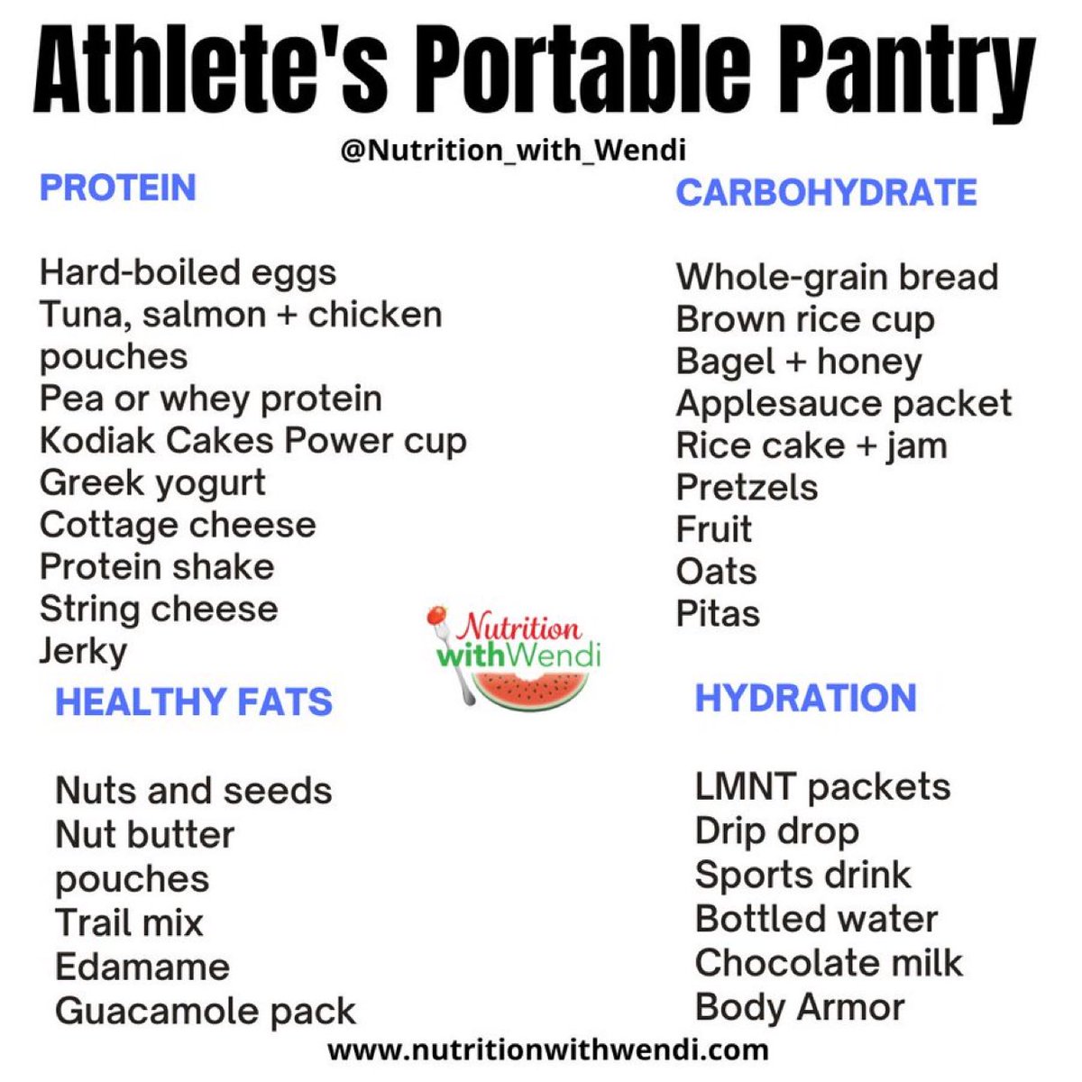 Here’s exactly what to eat👇as an athlete to get leaner, stronger, and healthier!!!  
🍳 Eggs  
🥩Steak  
🥦Veggies  
🍉Fruits  
🦬Venison  
🥑Healthy fats  
🥜Nuts &amp; seeds 
🍠 Starchy veggies 
💧100% H20/hydration
🍚Whole grain rice &amp; quinoa  
🍗Chicken/protein packs