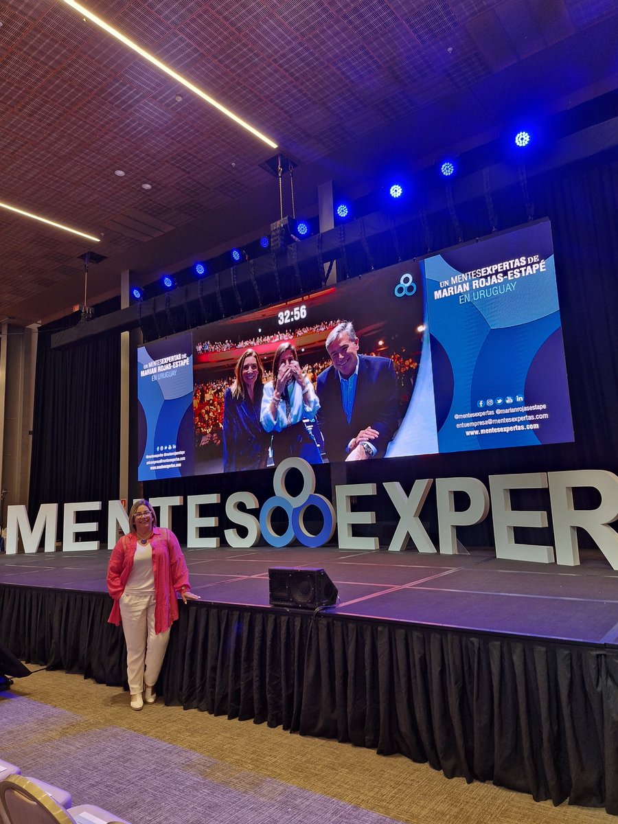 <a href="/MentesExpertas/">Mentes Expertas</a> : Acabo de salir de la conferencia de #MARIANROJASESTAPE en Punta del Este. Un sueño cumplido! Cuánto para poner en práctica. Atesoraré éste día. GRACIAS!