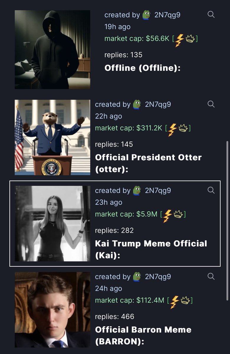 Koro86x's tweet photo. @barneyxbt i think u should buy $Offline too sir, this token made by same person. LFG $BARRON $KAI $OFFLINE https://t.co/yTDIUdjucK