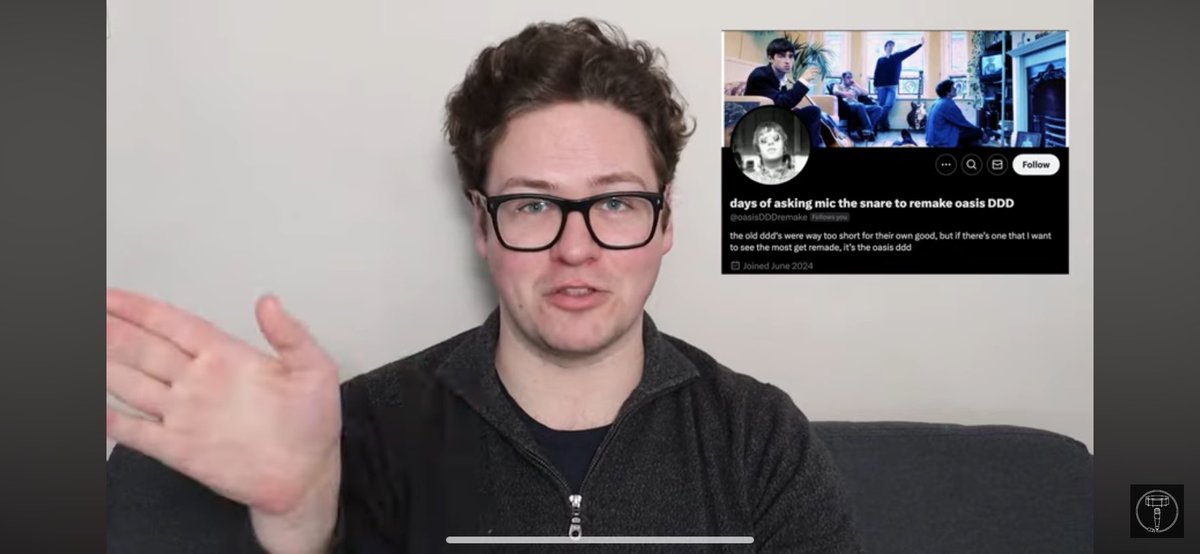 days of asking mic the snare to remake oasis DDD tweet media