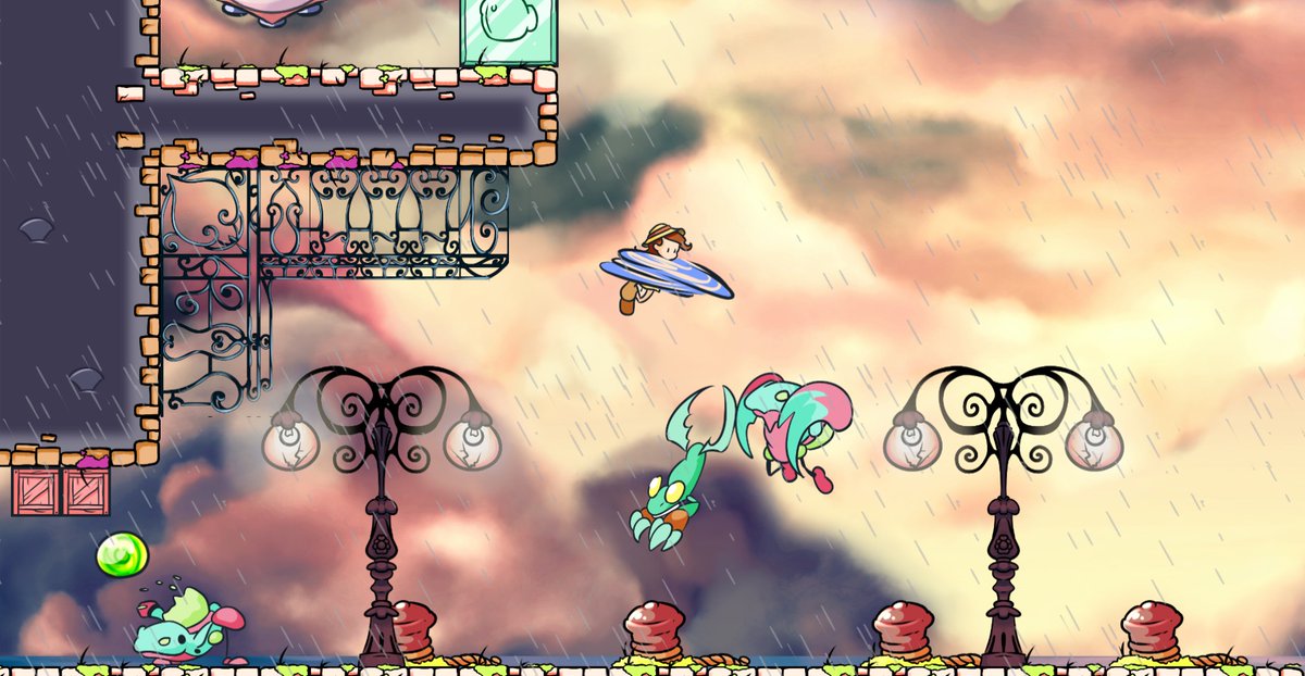 itchio's tweet image. Decline&apos;s Drops: A hand-drawn melancholic platformer packed with action! 

drazglb.itch.io/declines-drops by @moulinauxbulles