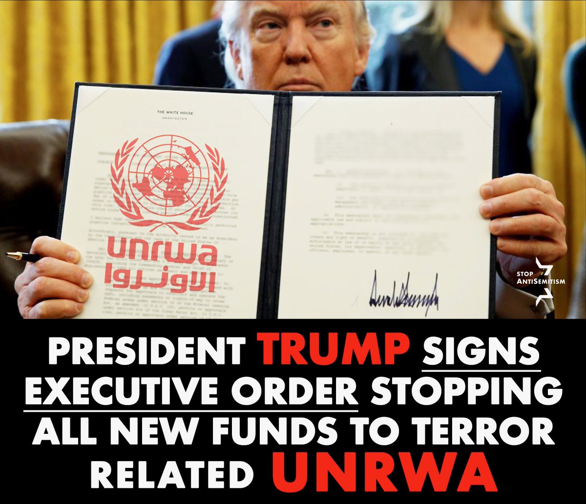 Fantastic news - U.S. donations comprised 30% of UNRWA’s yearly budget, simply mind blowing taxpayer money was funding this embarrassment of an organization.