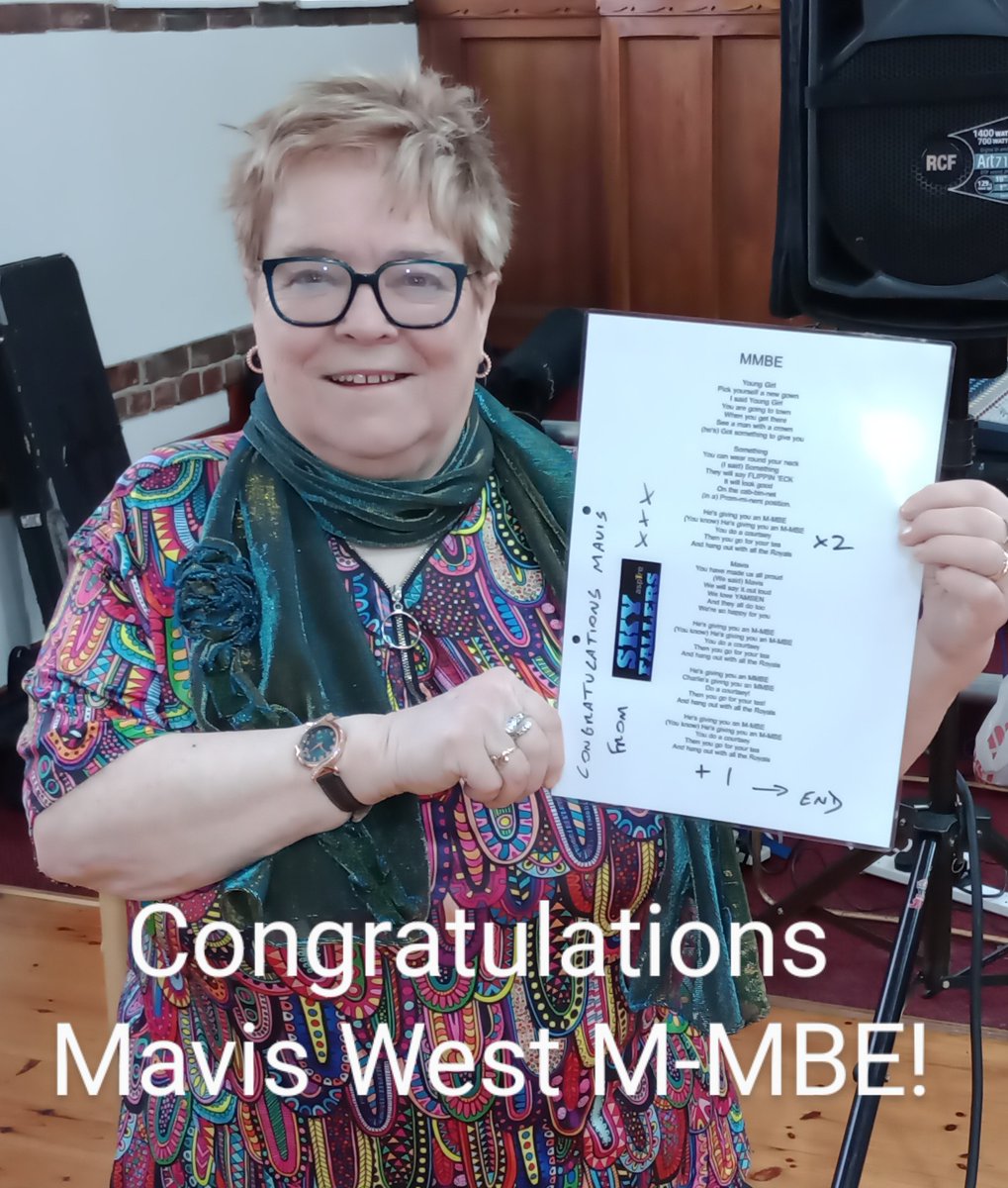 We congratulated Mavis of <a href="/YamsenMusic/">YAMSEN</a> for her well deserved award by rewriting the Village People classic YMCA as M-MBE. Thinking about it, we could have followed up with their other hit, Go West!