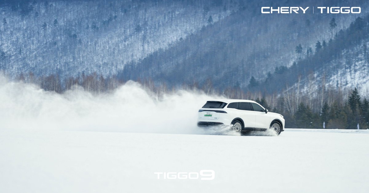CheryAutoCo's tweet photo. Conquer winter with confidence! The TIGGO 9 PHEV offers intelligent stability systems, precise collision warnings, and reliable hybrid performance to master icy roads with ease. Your ultimate winter safety companion. โ๏ธ
#Chery #TIGGO9 #PHEV #WinterTesting #ExtremeSafety https://t.co/2WqXjaFJ08
