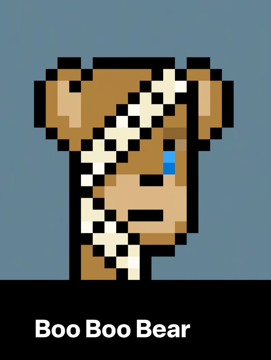 <a href="/HodlerPete/">petehodler</a> @Rontoshis_NFT Who TF is Boo Boo Bear? Who cares, I got it!