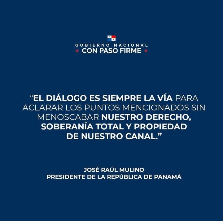 El Presidente José Raúl Mulino respondió a través de un comunicado al recién juramentado Presidente de los EE. UU., Donald Trump, quien reiteró su intención de retomar el Canal de Panamá. Aquí el resumen elaborado por el despacho de la Presidencia.