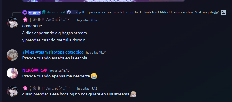 me mandan a comer pene :C