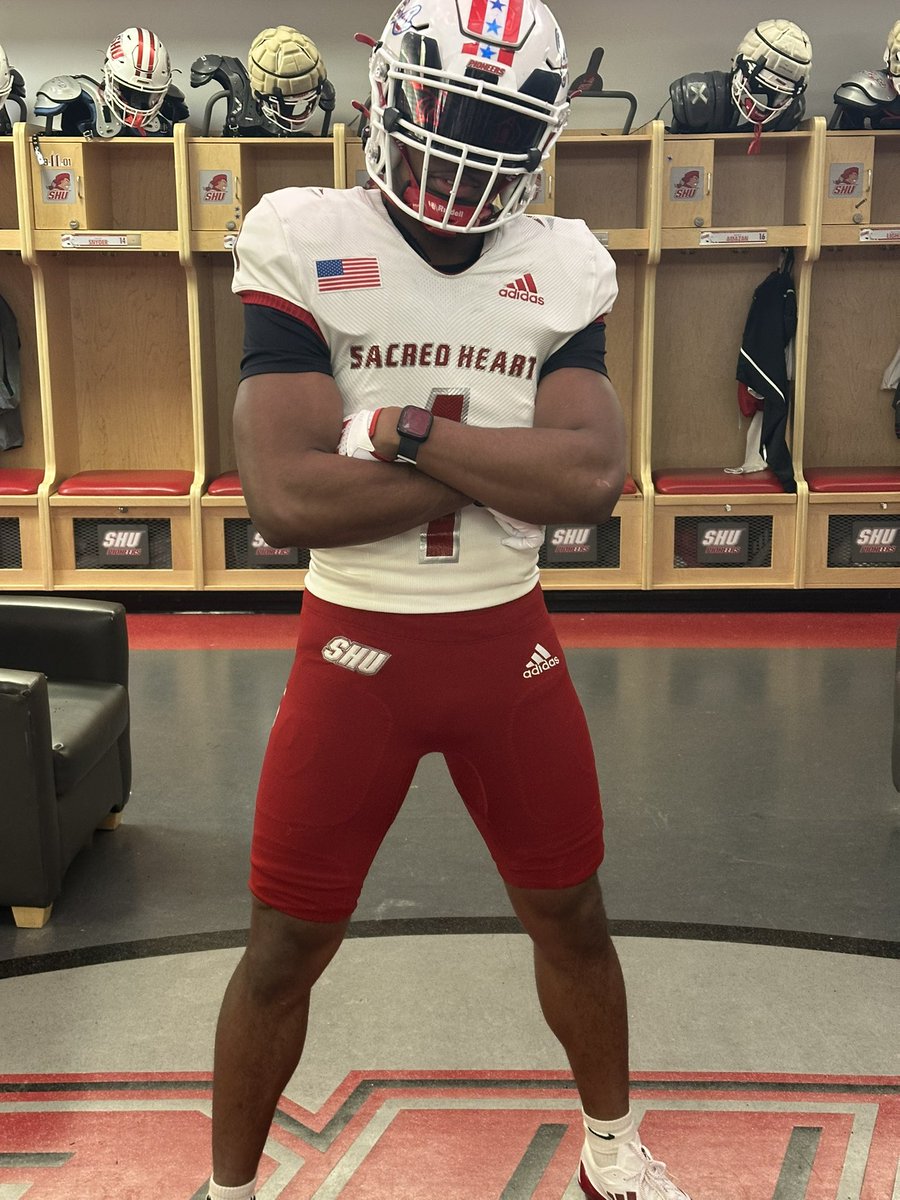 Thank you <a href="/Coach__Duke/">Kevin Duke</a> for a great official visit. I look forward to continuing to develop a relationship with you and really enjoyed the experience. I’m blessed to receive an offer from @SHU__Football.