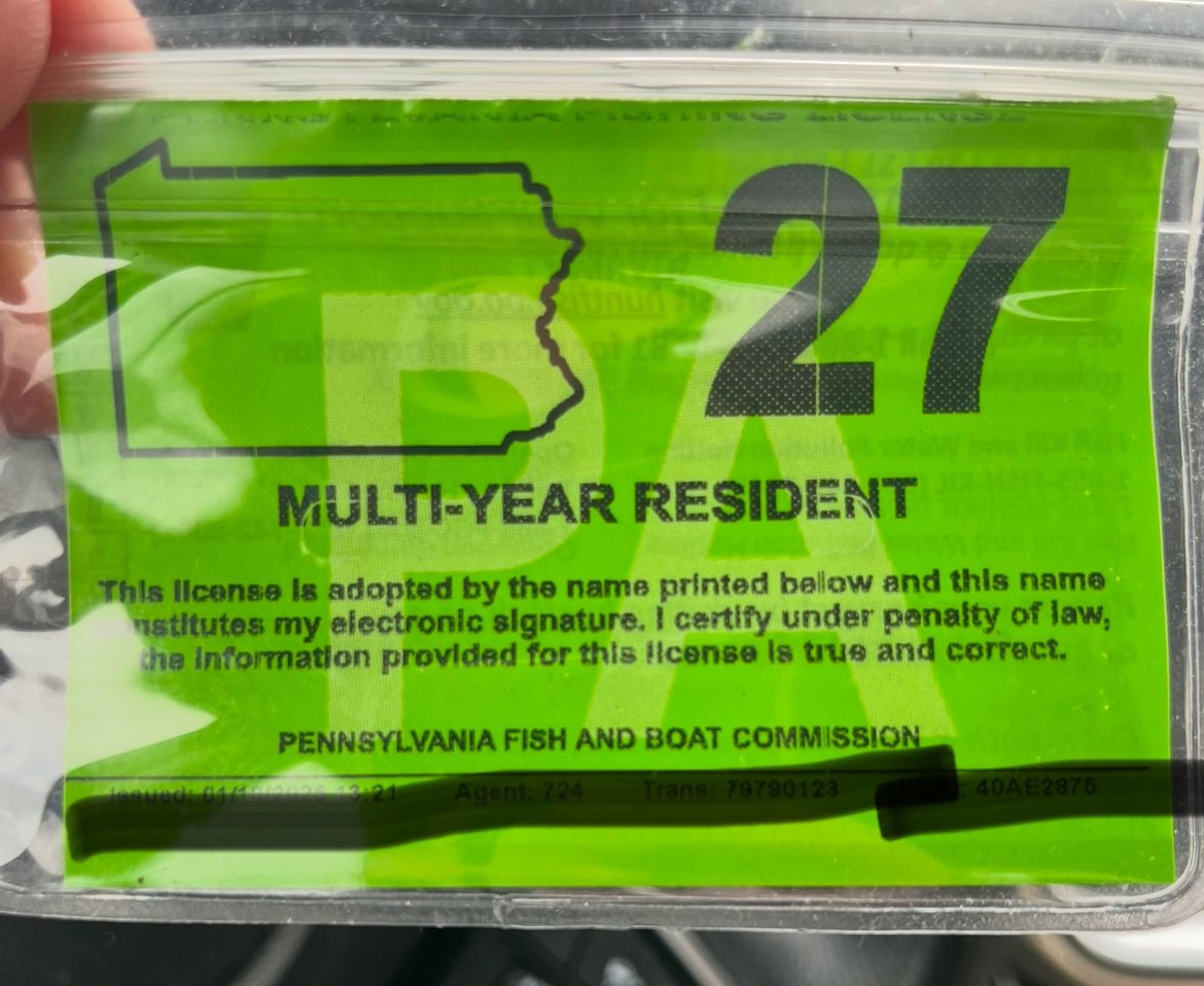 WallyBites's tweet image. We legit and ready for ice cream- $80 bucks later.  Support conservation and our fish and game agents. #pafish #fishpa