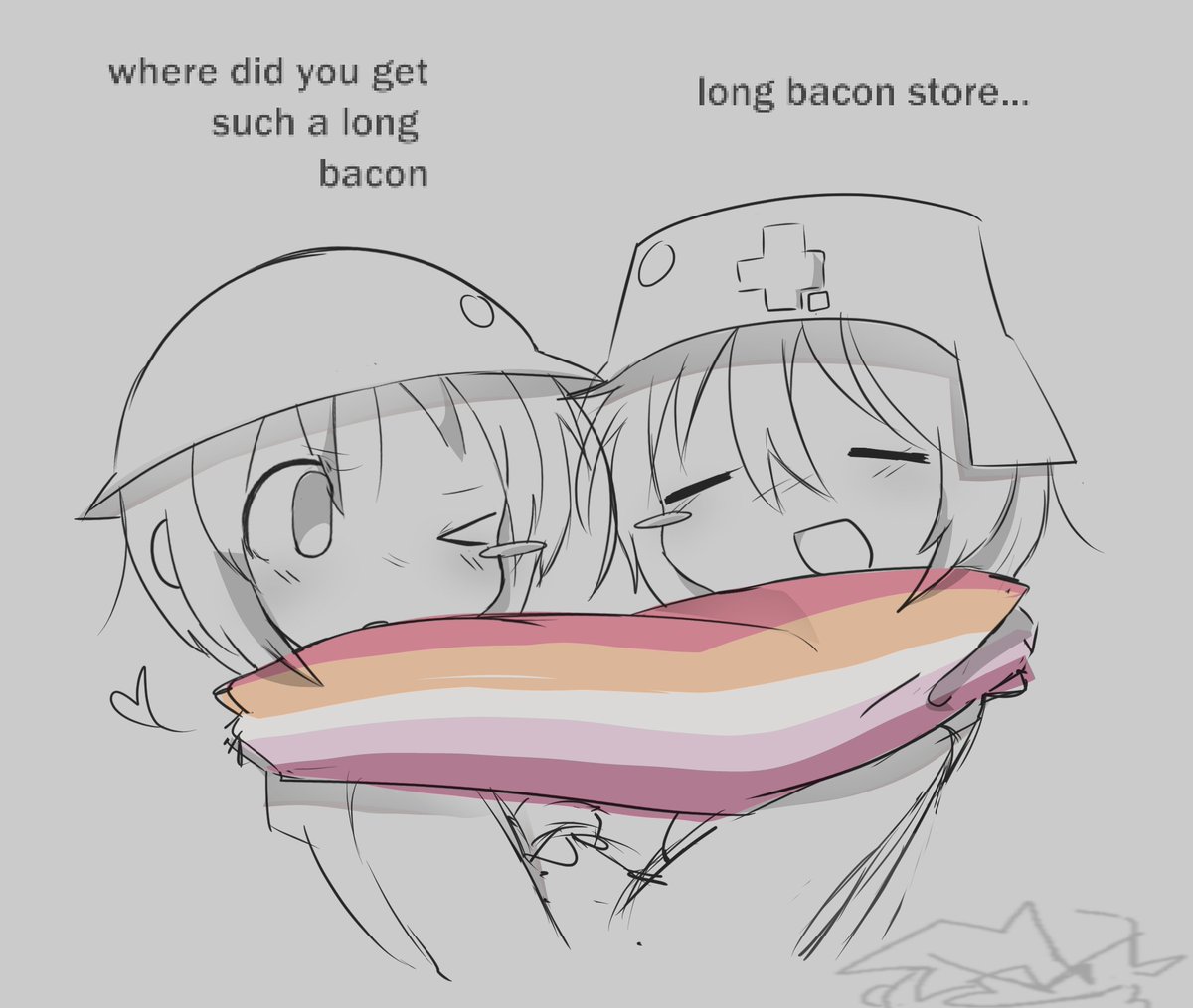 fluxxiz's tweet photo. yuri bacon pilled #girlslasttour #yuuri #chito 

so sorry this is low effort im working on bigger things for yu! https://t.co/tlzP8IU62Q