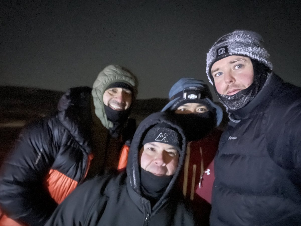 F3Calgary's tweet image. 4 PAX met in the gloom this morning leaving behind their warm cozy beds (a.k.a. “Fart sacks”) choosing to get a little bit better together. 

A 45 min ruck up Nose Hill in -20C, and coffee around the fire pit afterwards. The perfect start to the week!