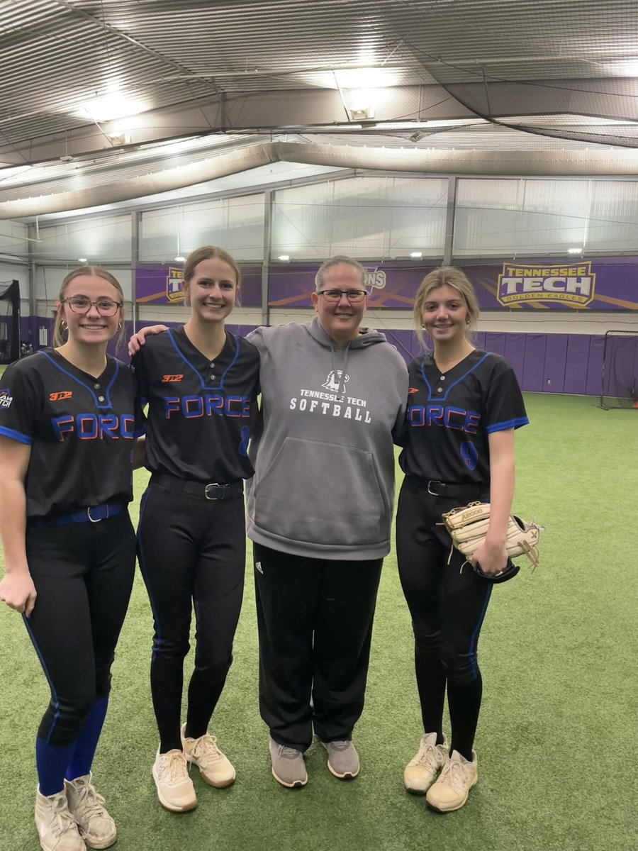 Had a great time at TTU’s pitching camp yesterday. Thank you <a href="/daniellepenner/">Danielle Penner</a> for all the great advice, and new drills. 
Enjoyed seeing some <a href="/SF_Patrick2026/">Southern Force Premier-18U</a>  teammates. <a href="/sophielannom/">Sophie Lannom</a> <a href="/LaurenWinn25/">Lauren Winningham</a>