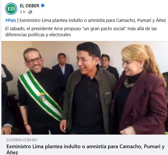 Iván Lima: Ex ministro de la injusticia, el pueblo tiene memoria, no olvida las muertes de Senkata y Sacaba, deja de provocar al pueblo boliviano. Tu opinión no es más que un coqueteo a la Derecha.