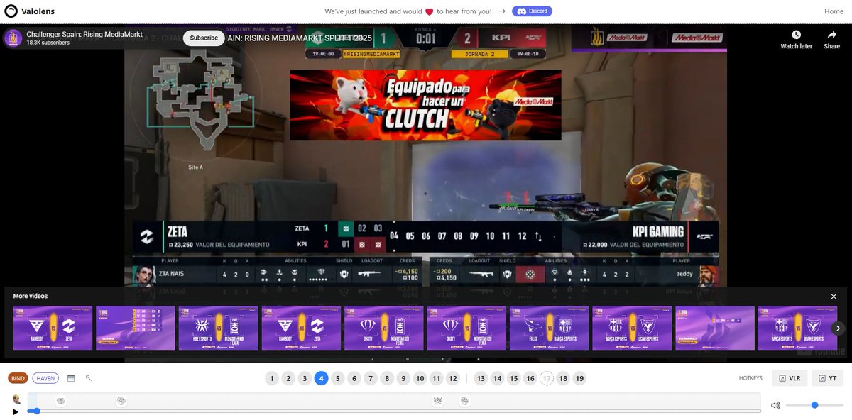 I think valolens.com will change the way we approach VODs in VALORANT

Last update let's us track abilities' to look for patterns / gaps

Already used it when preparing our match vs @KPIGAMING (I'm looking at you gekko molly 👀👀)

What's everyone's opinion on this?