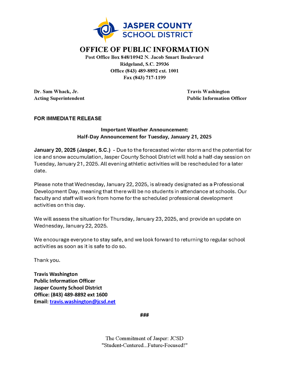 Hardeeville Junior & Senior High School tweet media