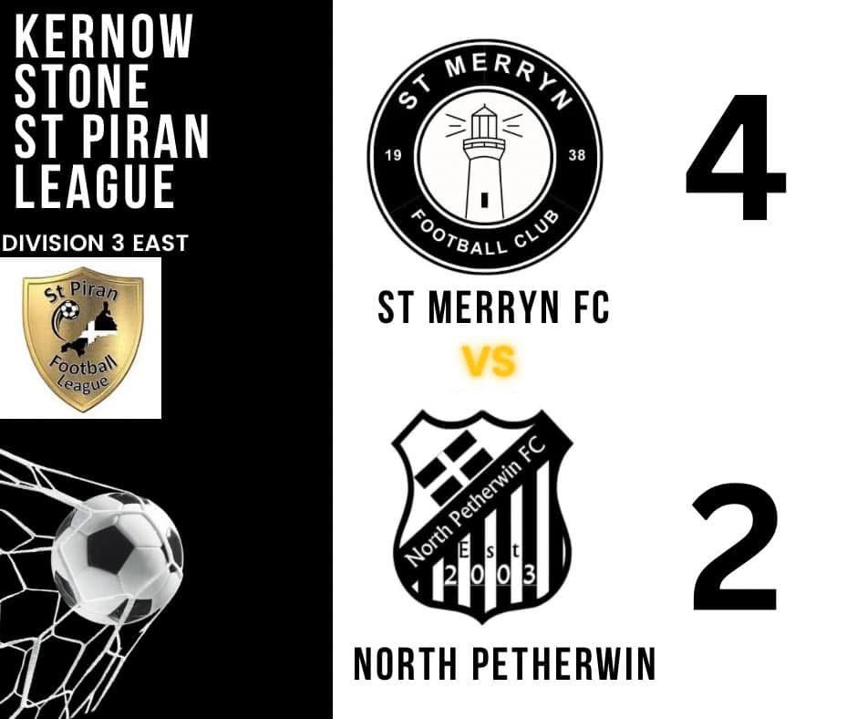 Saturdays league result. 
Goals coming from 
Slack ⚽️⚽️
Gerry ⚽️
Williams ⚽️