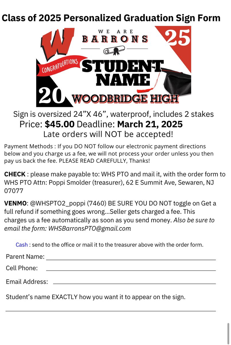 Graduation Lawn Signs!!! Please read flyer!!!