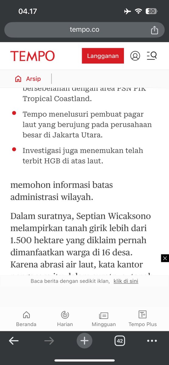 noorbagus's tweet photo. @elisa_jkt Benarkah pemberitaan ini?
1500 hektar tanah girik? 16 desa?

https://t.co/14cIf5LDai https://t.co/PQRp64n46v