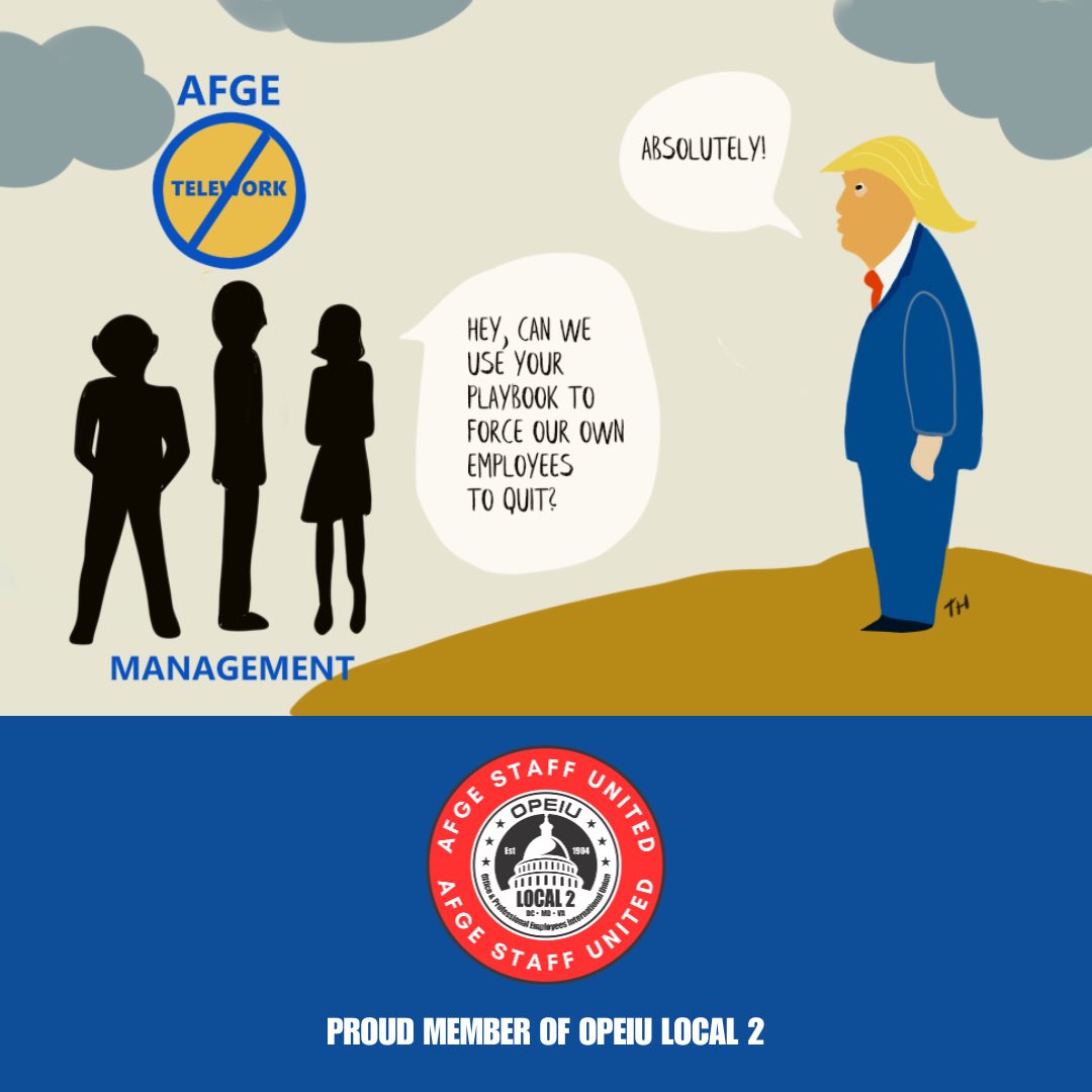 It’s becoming increasingly harder to tell the difference between AFGE management and the tech billionaires who were front and center at Trump’s inauguration. 

AFGE is using their same billionaire boss tactics on its own unionized workforce.