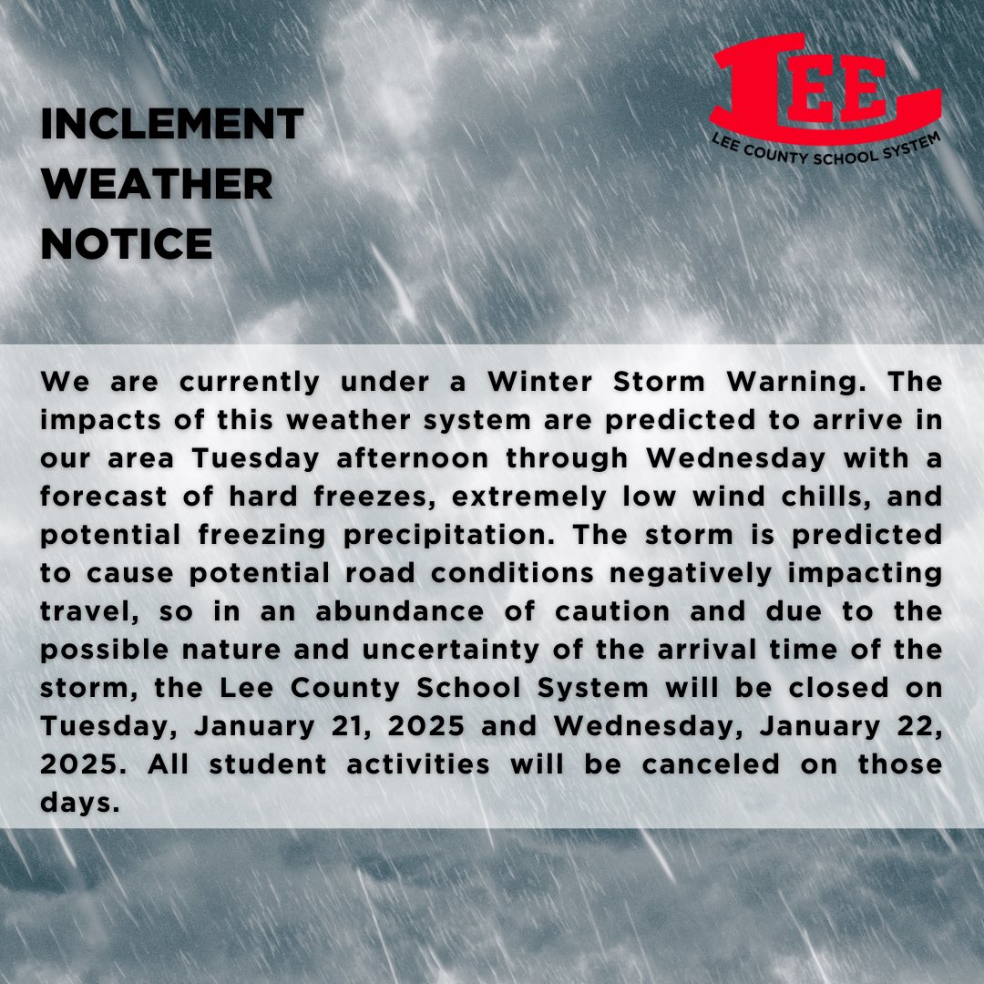Lee County Schools (@leecountyschool) on Twitter photo 