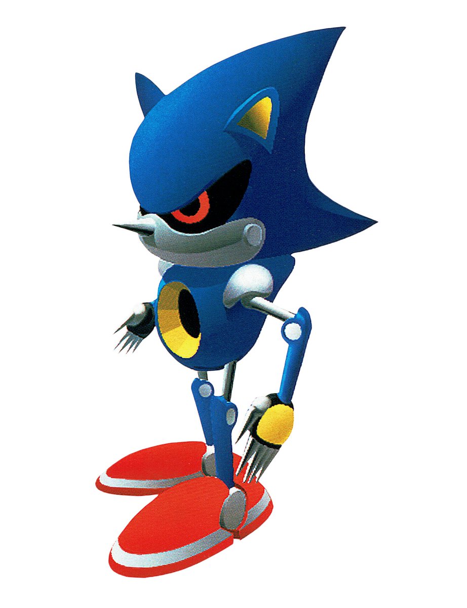 Sonic_Hedgeblog's tweet image. Concept artwork of Metal Sonic, from 'Sonic CD'.