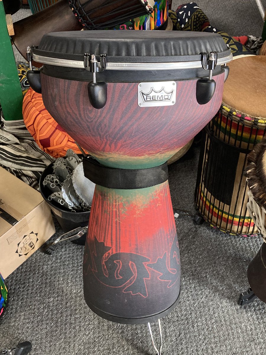 RhythmTraders's tweet image. Feel the Beat!

This Used synthetic Djembe is GREAT for taking on the road to play on less beaten paths!

$300