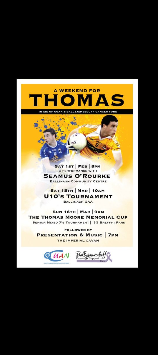 Ballinagh's tweet image. Link to donate is below, any donation both big or small is greatly appreciated 

idonate.ie/crowdfunder/AW…