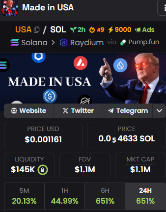 MadeInUSA_SOL's tweet photo. No HATERS of $USA!
Only buyers and holders. 
Only to the MARS! 

CA: 65DNG484ehyqBnG2BB4qPSBHRJuWsW5ahvTkNZdEpump https://t.co/S5mu1EVUnu