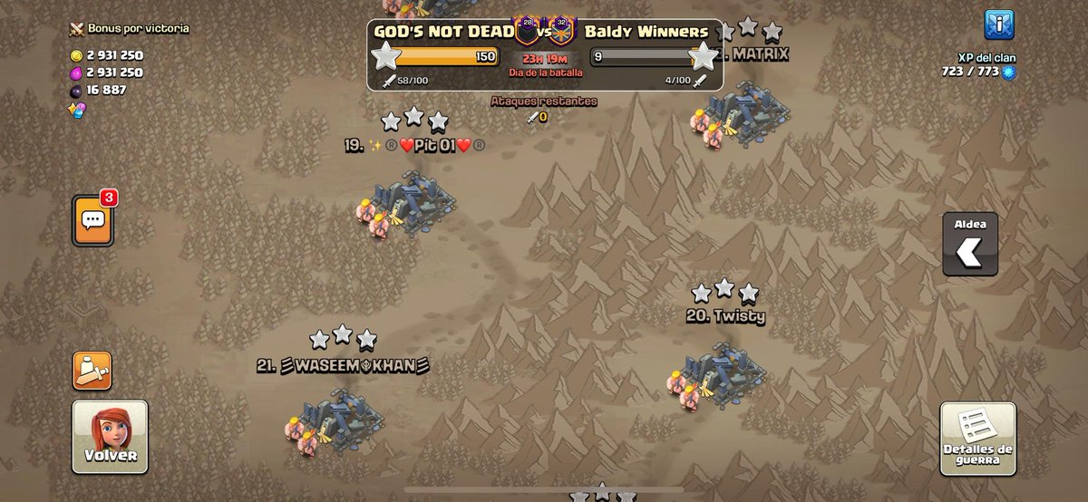 41' de guerra... ¡Arriba God's!