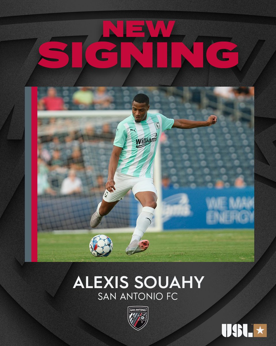 USL Championship (@uslchampionship) on Twitter photo Bringing a ๐ฌ๐๐ฃ๐ฃ๐๐ฃ๐ pedigree to the 210 ๐ค
<a href="/SanAntonioFC/">San Antonio FC</a> has signed defender <a href="/alexissay8/">Alexis Souahy</a> โ๏ธ
โก๏ธ bit.ly/40EyJsp Bringing a ๐ฌ๐๐ฃ๐ฃ๐๐ฃ๐ pedigree to the 210 ๐ค
<a href="/SanAntonioFC/">San Antonio FC</a> has signed defender <a href="/alexissay8/">Alexis Souahy</a> โ๏ธ
โก๏ธ bit.ly/40EyJsp