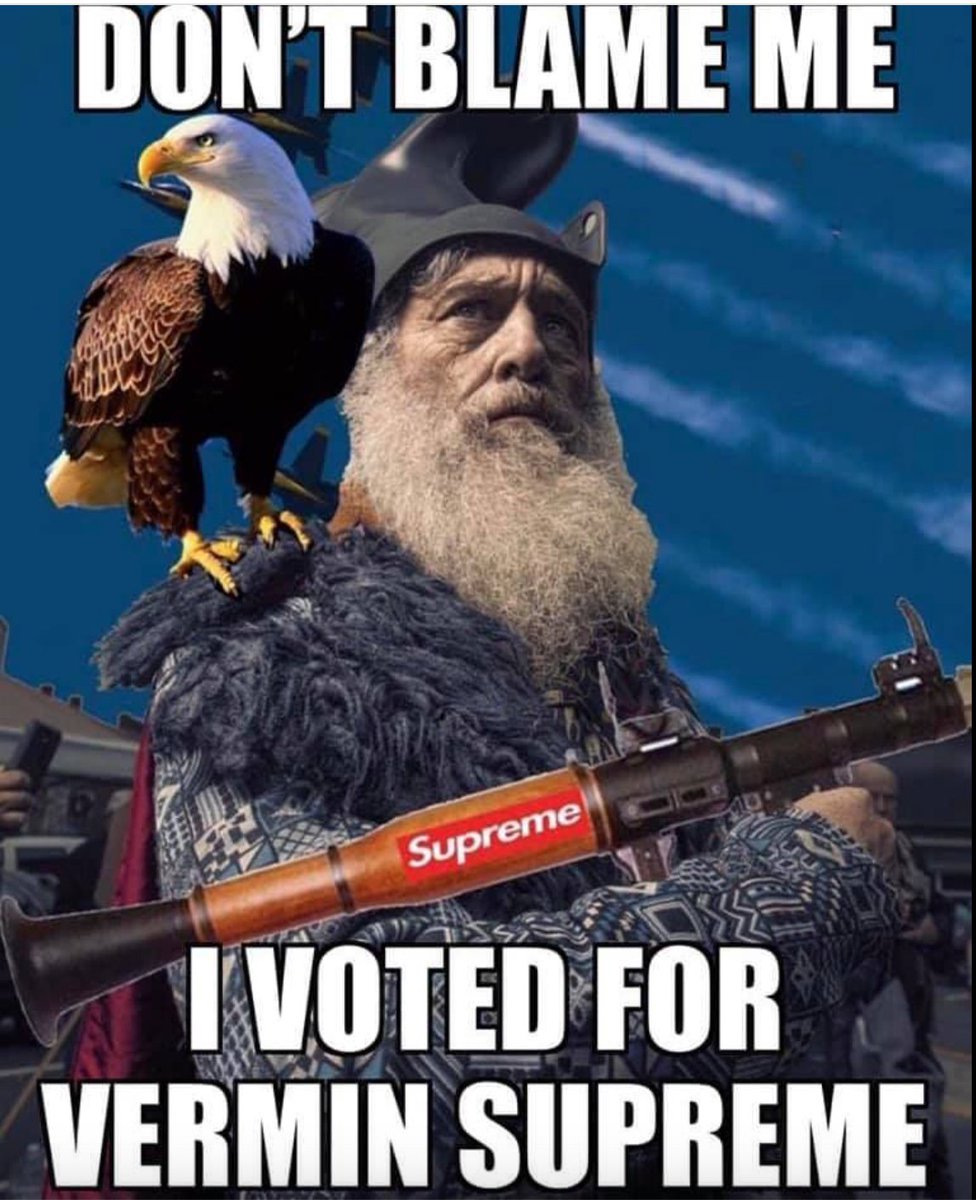 Vermin Supreme (TM) KING of PRESIDENT America USA tweet media