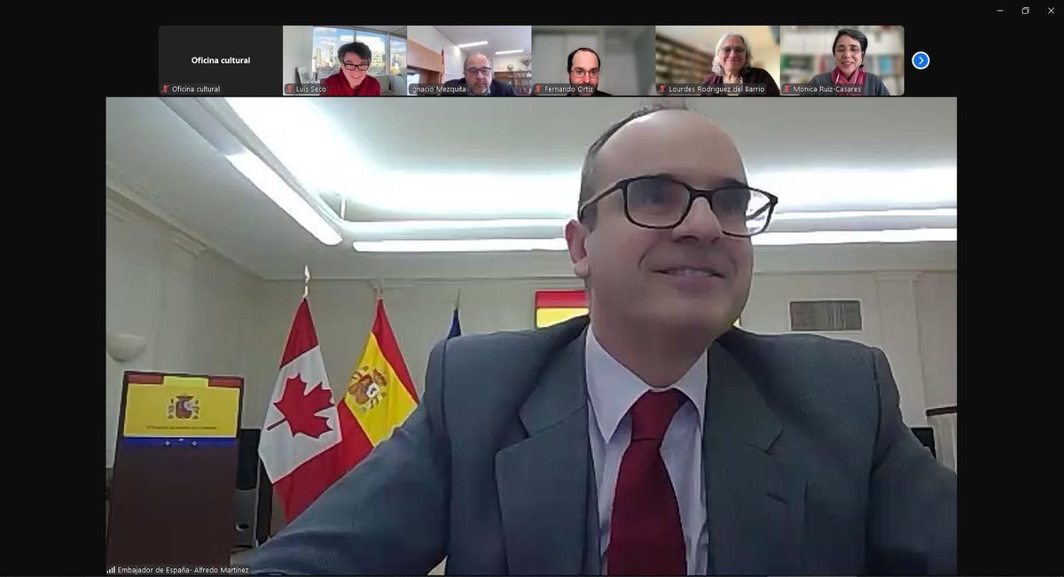 EmbEspCanada's tweet photo. Asamblea General de la Asociación de Científicos 🇪🇸 en 🇨🇦  @ACER_canada, con participación del embajador de #España.
General Assembly of the Association of 🇪🇸 Scientists in 🇨🇦 @ACER_canada, with the participation of the Ambassador of #Spain. https://t.co/J6Mi3ET16d