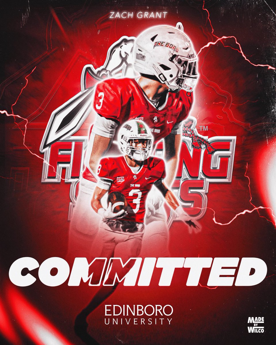 Zach Grant (@zachmgrant3) on Twitter photo I am extremely honored and blessed to announce my commitment to Edinboro University to continue my academic and athletic career. Go boro!! <a href="/EdinboroFB/">Edinboro Football</a> <a href="/CoachMattScott/">Matthew Scott</a> <a href="/DeerLakesAth/">Deer Lakes Athletics</a> <a href="/DeerLakesFball/">Deer Lakes Football</a> <a href="/tim_burk/">Coach Tim Burk</a> <a href="/tderian58/">Trevor</a> I am extremely honored and blessed to announce my commitment to Edinboro University to continue my academic and athletic career. Go boro!! <a href="/EdinboroFB/">Edinboro Football</a> <a href="/CoachMattScott/">Matthew Scott</a> <a href="/DeerLakesAth/">Deer Lakes Athletics</a> <a href="/DeerLakesFball/">Deer Lakes Football</a> <a href="/tim_burk/">Coach Tim Burk</a> <a href="/tderian58/">Trevor</a>