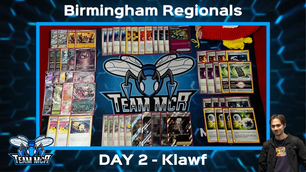 Sean <a href="/marleytcg/">MarleyTCG</a>  made Day 2 at the Birmingham Regional with Klawf/Terapagos this weekend topping off an exceptional few weeks for himself after his first cup win! He is on a tear at the moment and long may it continue!  #TeamMCR