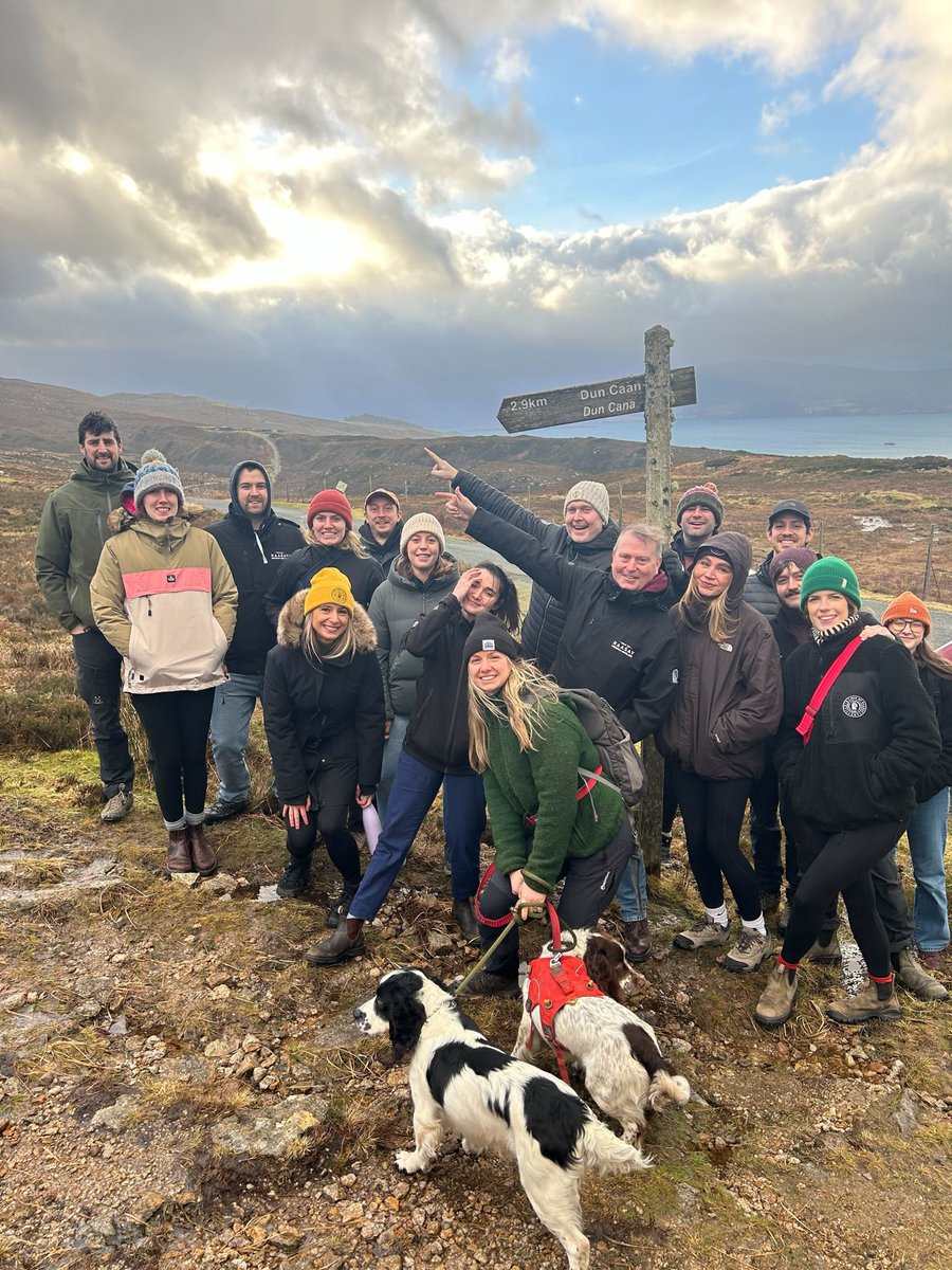 Striding into 2025, one trail at a time! Even with the cold wind, some of our intrepid team members enjoyed a hike up Dùn Cana, Raasay’s iconic highest peak, as part of our annual pre-season planning sessions. Brainstorming, laughing and sharing stories, that’s the Raasay way!