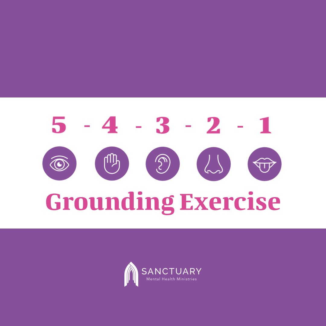 When you experience anger, anxiety, or other strong emotions, you can try a grounding exercise, like 5-4-3-2-1:
👁️ Name five things you can see
✋ Name four things you can feel
👂 Name three things you can hear
👃 Name two things you can smell
👅 Name one thing you can taste