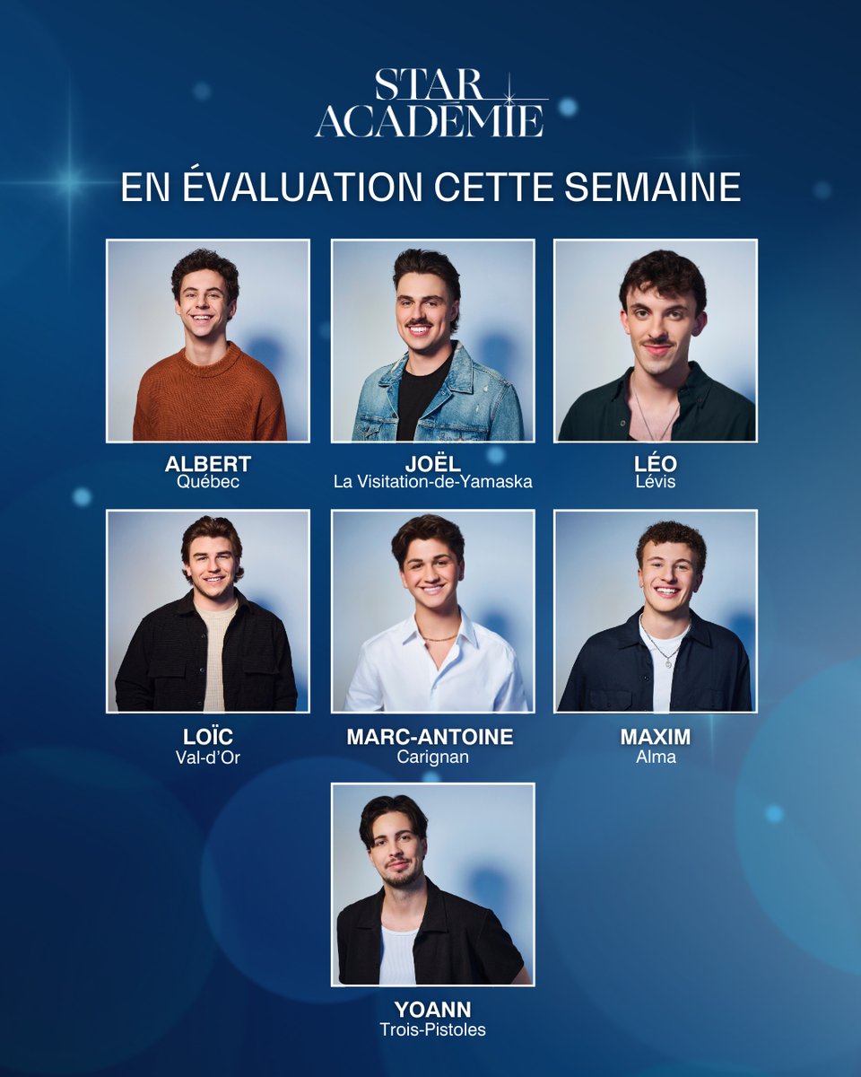La première évaluation de la saison sera pour... les garçons! 🎤

Pour voir leurs performances et connaître les 3 candidats en danger, rendez-vous demain soir, à 19h30! 👀

🎓 La Quotidienne | Lundi au jeudi 19h30
🎤 Le Variété | Dimanche 19h
📺 <a href="/TVAreseau/">TVA</a> 
#StarAcadémie