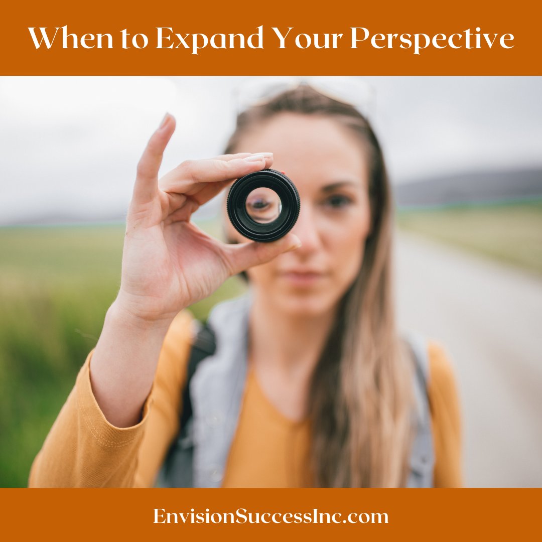 NEXT in the blog series by Teri!  All too often what should be civil conversations devolve into reactionary dialogues, where neither party truly listens to the other. Yet, it's simple to expand your viewpoint: envisionsuccessinc.com/expanding-pers…