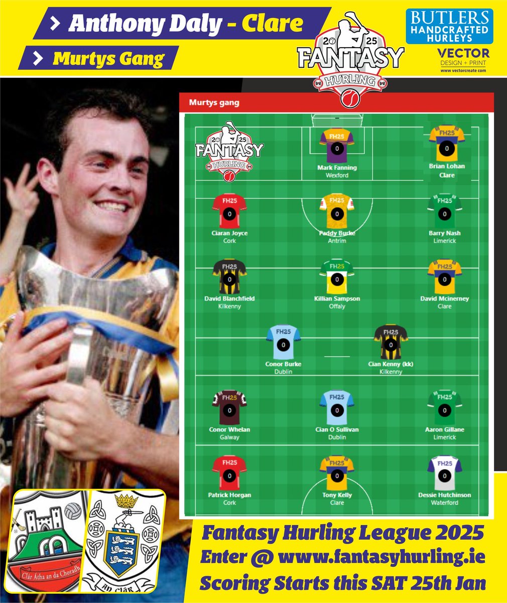 Anthony Daly (@daloanto) on Twitter photo <a href="/ClarecastleGAA/">Clarecastle GAA, Camogie & Ladies Football Club</a> <a href="/LiamLsheedy/">Liam Sheedy</a> <a href="/Shaneytweet/">Shane Mc</a> <a href="/NedzerB13/">Eddie Brennan</a> <a href="/DuignanMichael/">Michael Duignan</a> <a href="/ursulajacob/">Ursula Jacob</a> <a href="/MrJackieTee/">Jackie Tyrrell</a> <a href="/ExaminerSport/">Irish Examiner Sport</a> <a href="/JoeyCan88/">Joe Canning</a> <a href="/Neilmcmanus88/">Neil McManus</a> come on put up yer teams 💪🏿 <a href="/ClarecastleGAA/">Clarecastle GAA, Camogie & Ladies Football Club</a> <a href="/LiamLsheedy/">Liam Sheedy</a> <a href="/Shaneytweet/">Shane Mc</a> <a href="/NedzerB13/">Eddie Brennan</a> <a href="/DuignanMichael/">Michael Duignan</a> <a href="/ursulajacob/">Ursula Jacob</a> <a href="/MrJackieTee/">Jackie Tyrrell</a> <a href="/ExaminerSport/">Irish Examiner Sport</a> <a href="/JoeyCan88/">Joe Canning</a> <a href="/Neilmcmanus88/">Neil McManus</a> come on put up yer teams 💪🏿