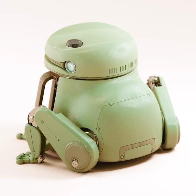 3D | Frog coffee   