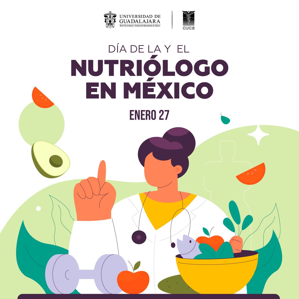 OficialCUCS's tweet photo. ¡Feliz Día del Nutriólogo! 🥗💚
Hoy #CUCSconmemora a quienes, con su pasión y dedicación, nos guían hacia una vida más saludable. Gracias por cuidar de nuestra alimentación y bienestar, siempre con un enfoque lleno de conocimiento y amor por la salud. 🌟🙌 @NutCUCSUDG https://t.co/d28jIDBqQB