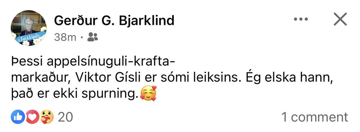 Sérfræðingur úr efstu hillu stimplar sig inn 😍