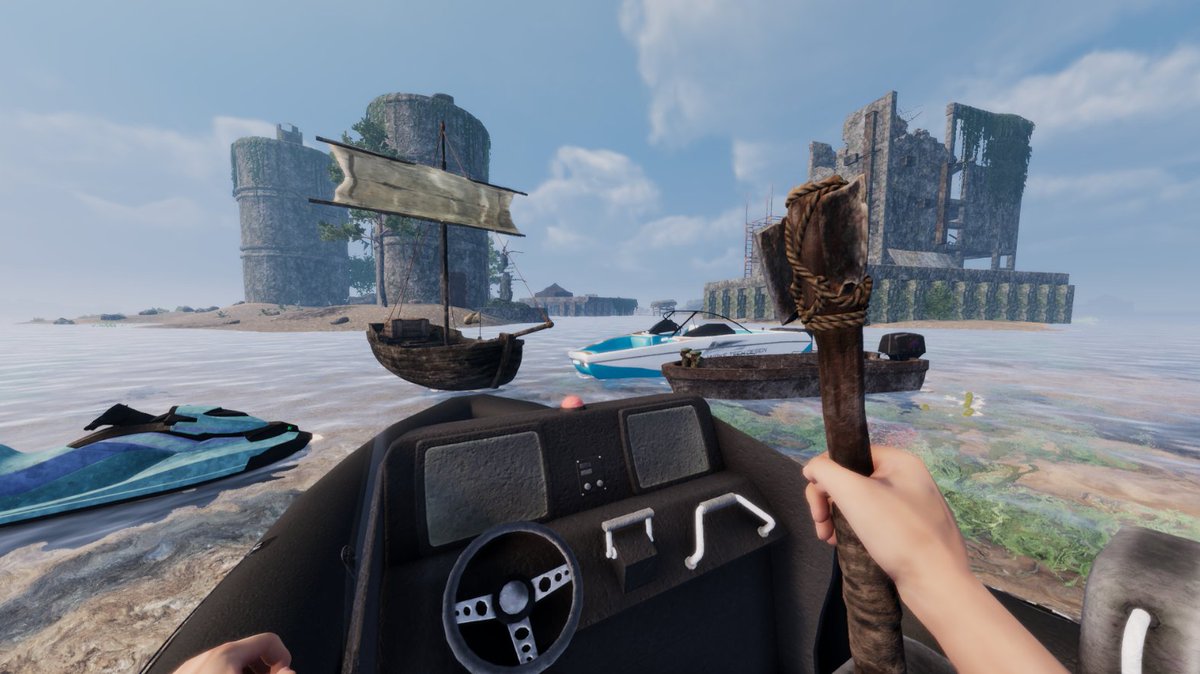 I think it's time to build a garage for my boats...

#indiegamedev #survivalgame #pcgaming #waterworld #indiegame #gamedev #gaming