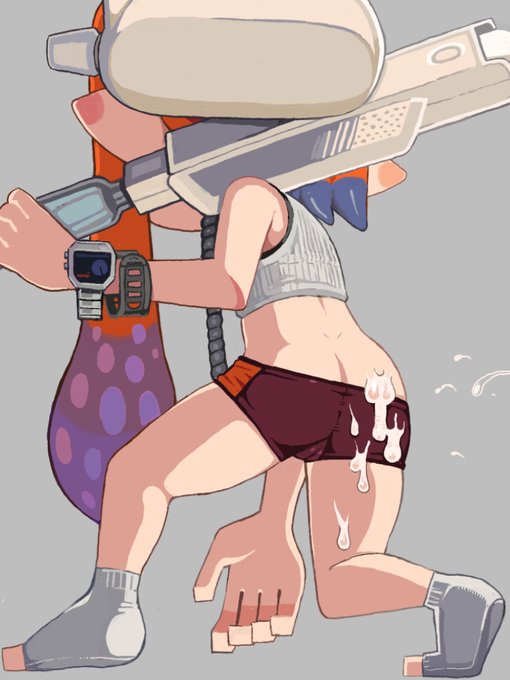 インクをかけられるイカちゃん42♥ 