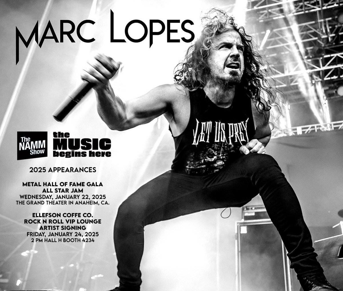 My NAMM 2025 Appearance Schedule ….. Seeya in Anaheim CA my friends ….