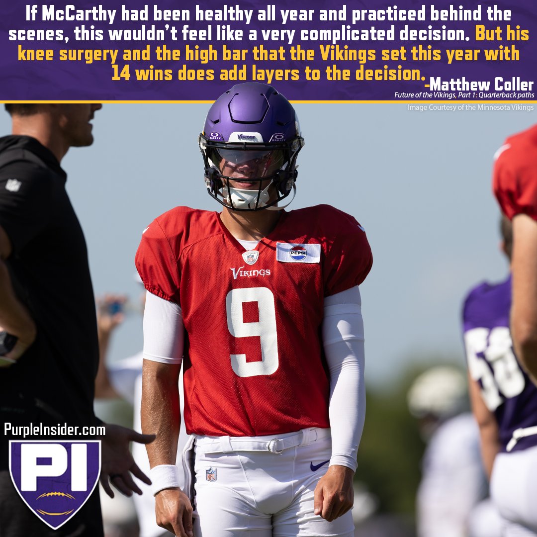 We begin our yearly Future of the Franchise series by weighing all the factors for the #Vikings at quarterback.

<a href="/MatthewColler/">Matthew Coller</a> on the different paths the Vikings can take at QB this offseason.

Read -> tinyurl.com/mr354m7b